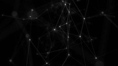 Noktalardan ve çizgilerden soyut teknoloji geçmişi. Pleksus uzayı geometrik arkaplan