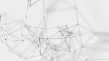 Noktalardan ve çizgilerden soyut teknoloji geçmişi. Pleksus uzayı geometrik arkaplan