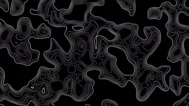 Kusursuz döngü fraktal çizgiler arka plan. Soyut arkaplan gibi topografik harita