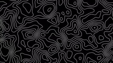 Kusursuz döngü fraktal çizgiler arka plan. Soyut arkaplan gibi topografik harita