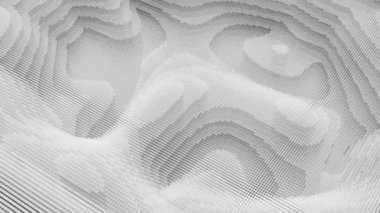 Katmanlı animasyon çemberlerinin fraktal arka planı. Topografik harita, soyut arkaplan gibi arazi