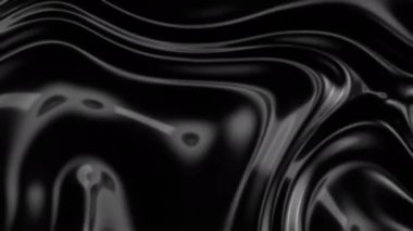 Pürüzsüz ipek dalgalı, hareket eden siyah kumaş. Soyut gürültü karanlık hareket arkaplanı.