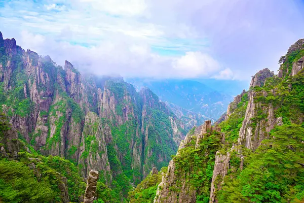 stock image travel to the yellow mountain in china