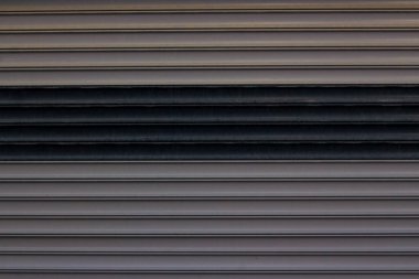 İki renk, alüminyum garaj veya dükkan kapısı kapağı, arka plan