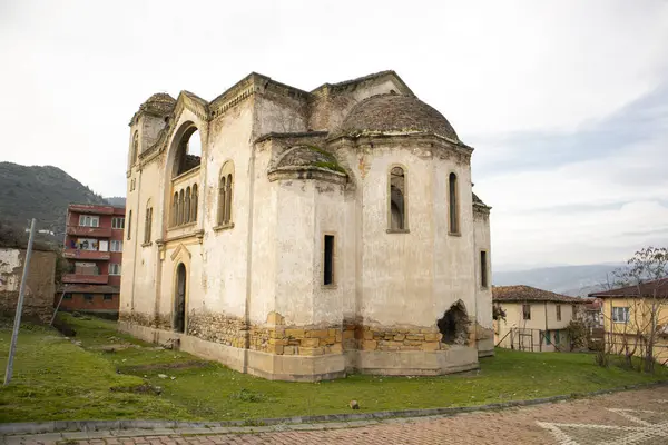 Hagios Georgios Græsk Ortodokse Kirke Østudsigt Med Kuppel Osmaneli Bilecik Stock-foto
