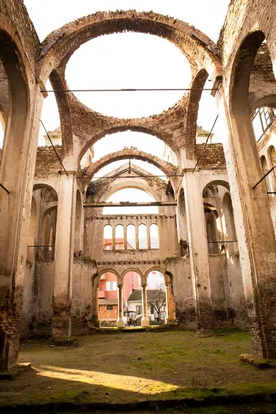 Hagios Georgios Grieks Orthodoxe Kerk Interieur Dak Vernietigd Osmaneli Bilecik Stockfoto