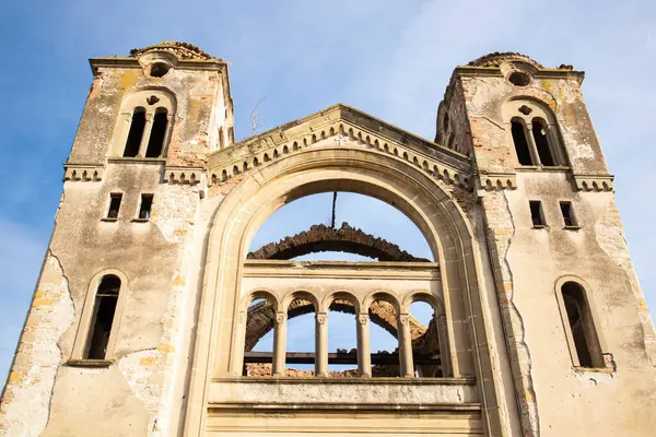 Hagios Georgios Gresk Ortodokse Kirkens Klokketårn Den Sammenhengende Bue Mellom stockfoto