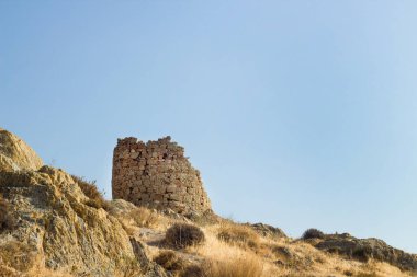 On sekizinci yüzyıldan kalma İzmir, Foca, Türkiye 'nin yenilenmemiş kalıntıları