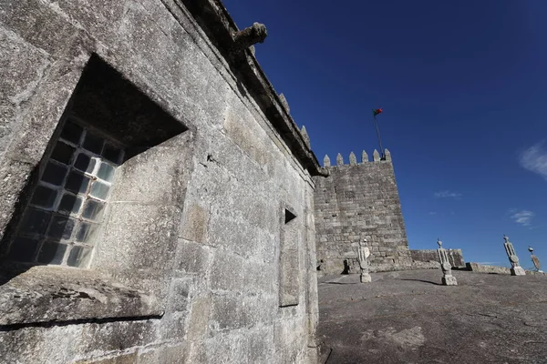 Lanhoso Μεσαιωνικό Κάστρο Και Nossa Senhora Pilar Ιερό Povoa Lanhoso — Φωτογραφία Αρχείου