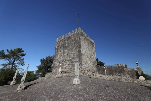 Portugalia Zamek Minho Castelo Pvoa Lanhoso — Zdjęcie stockowe