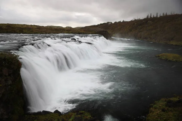 Faxi Vatnsleysufoss Менш Завантажений Золотий Круг Водоспад Ісландії — стокове фото