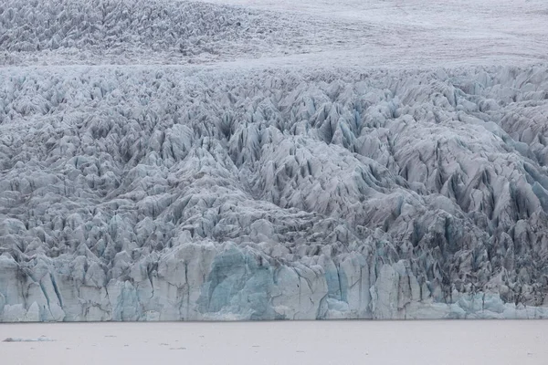 Vista Glaciar Lago Glaciar Fjallsarlon Extremo Sul Glaciar Islandês Vatnajkull — Fotografia de Stock
