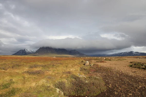 Jesienny Krajobraz Półwyspie Snfellsnes Islandia — Zdjęcie stockowe