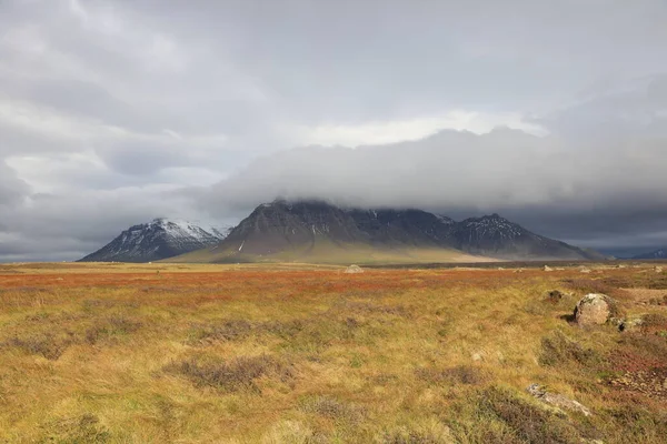 Осенний Пейзаж Полуострове Снфельснес Ледник — стоковое фото