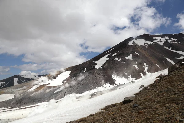 Άποψη Που Λαμβάνεται Κατά Την Αναρρίχηση Asahidake Όρος Asahi Υψηλότερο — Φωτογραφία Αρχείου