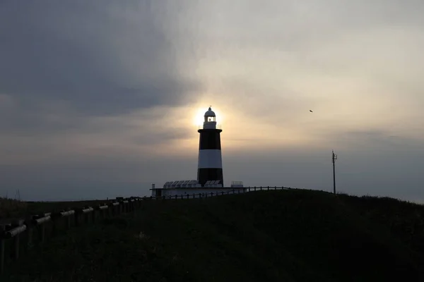 Lighthouse Cape Notoro Hokkaido — Stock Photo, Image