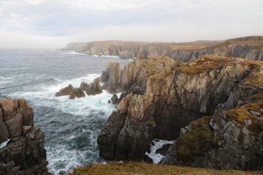 The Chimney, at Spillars Cove in Newfoundland and Labrador, Canada clipart