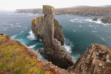 The Chimney, at Spillars Cove in Newfoundland and Labrador, Canada clipart