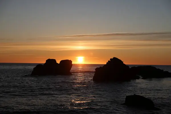 stock image sunset in Trout River Bay Newfoundland Canada