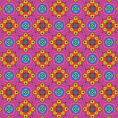 Dekorasyon kağıtları ve kumaş tasarımı için parlak renkli kompozisyon. Resim el boyaması.. 