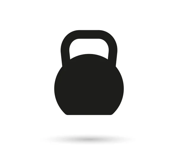 Ikona Kettlebell Konvice Váhou Pro Fitness Tělocvičnu Trénink Logo Pro — Stockový vektor
