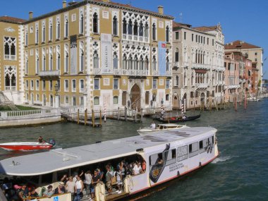 VENICE, İtalya - 05 Eylül 2023: Büyük Kanal Büyük Kanal Çeviri: