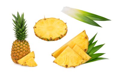 izole ananas beyaz arka plan