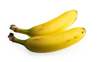 Bananas isolated without shadow with clipping path
