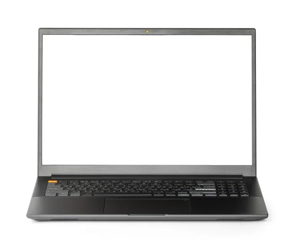 Nowoczesny Laptop Wyizolowany Białym Tle Ścieżką Przycinającą — Zdjęcie stockowe
