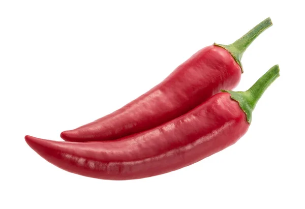 Chili Peper Geïsoleerd Met Uitknippad — Stockfoto
