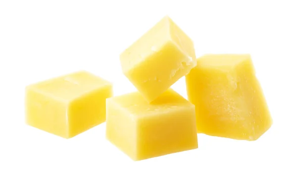 Сыр Изолированный Белый Фон Вырезкой Пути — стоковое фото