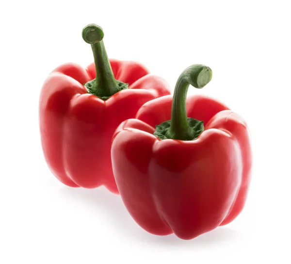 Red Pepper Isolated White Clipping Path — Stock Photo, Image