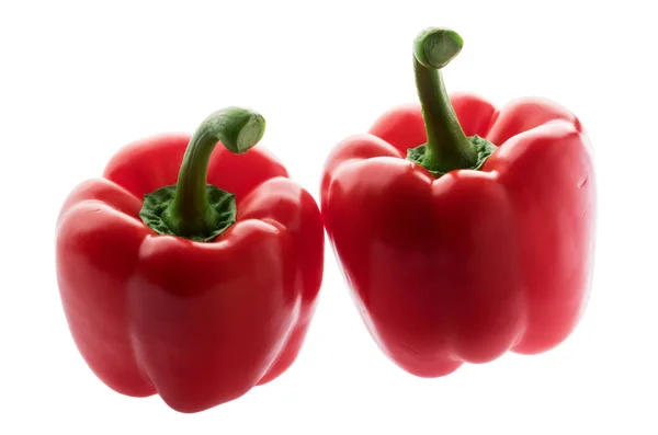 Red Pepper Isolated White Clipping Path — Stock Photo, Image