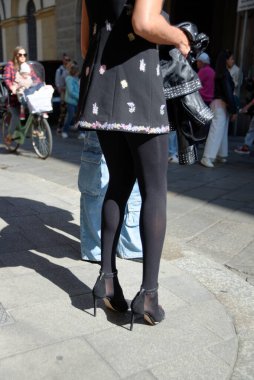 Moda ayrıntıları Milan Moda Haftası sırasında kaydedildi
