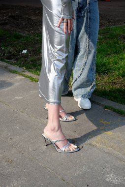 Moda tasarımcısı caddesinin ayrıntıları