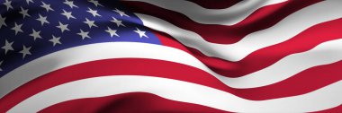 National flag of USA. Country official symbol. Banner, background clipart