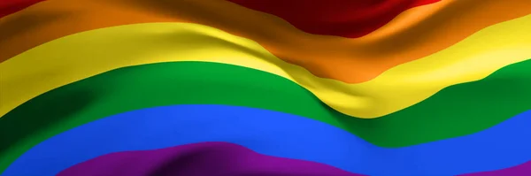 Pride Flag International Symbol Lgbt Community Rainbow Backdrop — Stock Vector