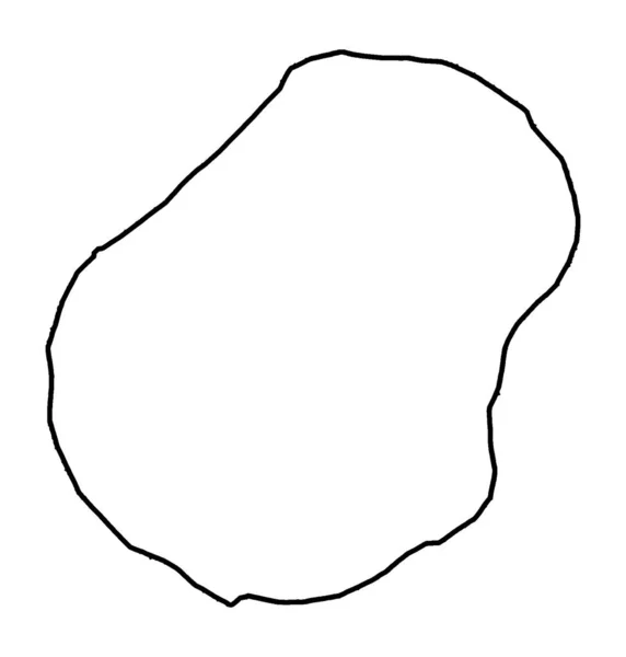 白を背景にしたナウル島の概要図 — ストックベクタ
