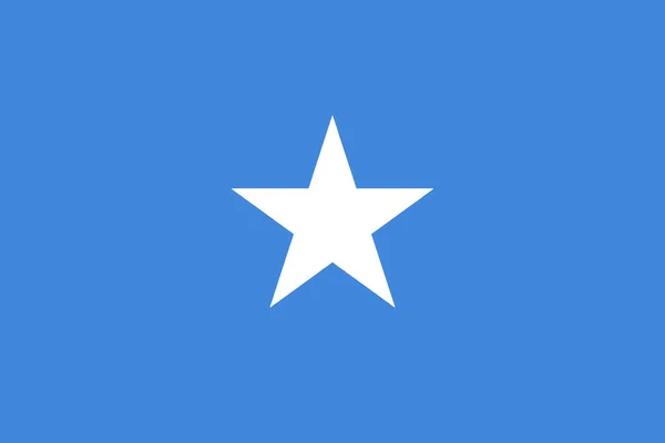 アフリカ諸国の国旗ソマリア — ストックベクタ