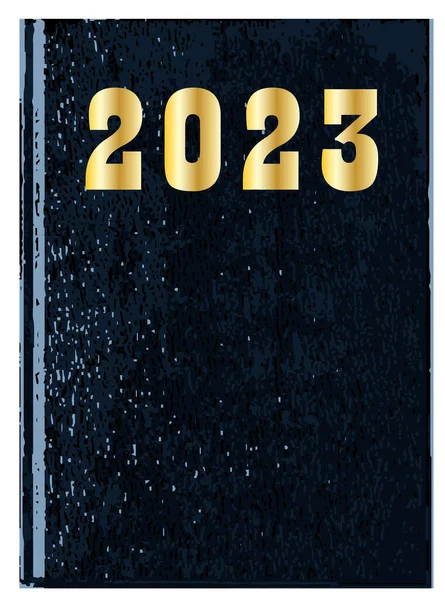 2023年的一本蓝皮书的封面 — 图库矢量图片