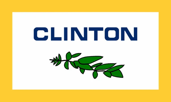 Bandera Del Condado Clinton Michigan — Archivo Imágenes Vectoriales