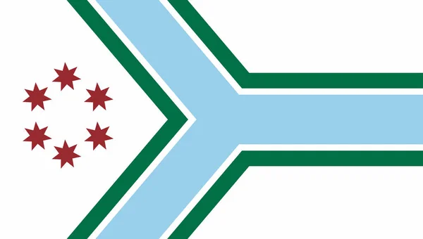 イリノイ州クック郡の旗 — ストックベクタ