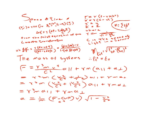 Niezwykle Niechlujna Tablica Formułą Matematyczną — Wektor stockowy