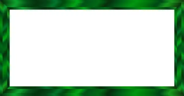 Jade Grön Stil Metall Bild Eller Spegel Ram Vit Bakgrund — Stock vektor
