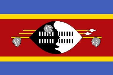Afrika ülkesi Eswatini 'nin bayrağı