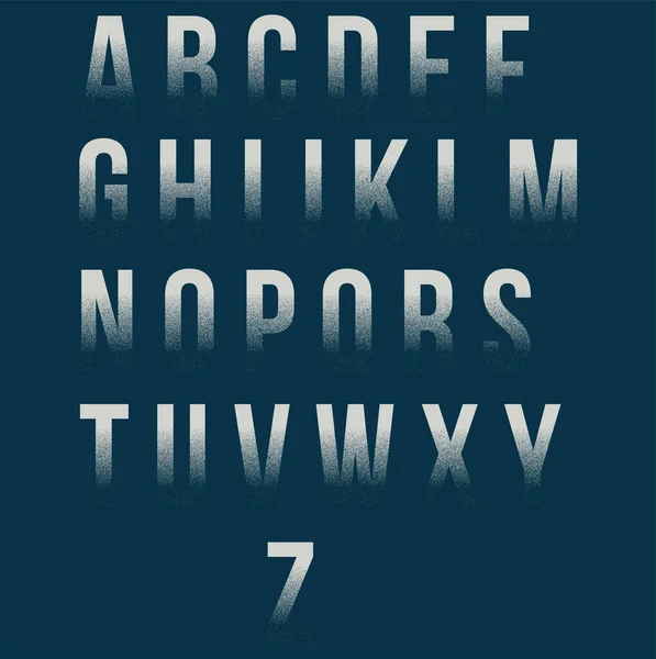 Alphabet Buchstaben Gradient Ombre Wirkung Vektorillustration Grunge Stil — Stockfoto