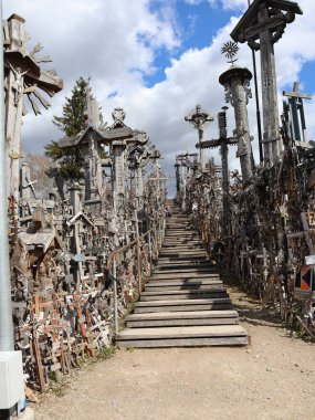 Litvanya 'daki Haç Tepesi Manzarası