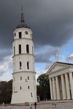 Litvanya 'daki Vilnius Katedrali ve Meydanı