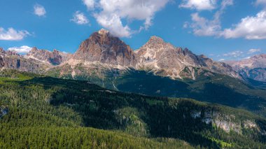 Landscape of mountains of Dolomites clipart