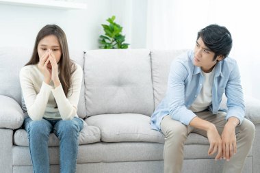 Divorce and quarrels. couples are desperate and disappointed after marriage. Husband and wife are sad, upset and frustrated after quarrels. distrust, love problems, betrayals. family problem.